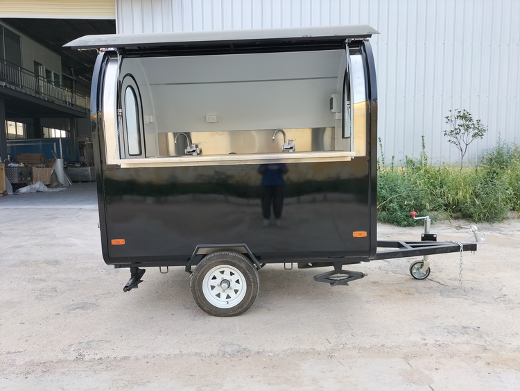 black mini food trailers for sale