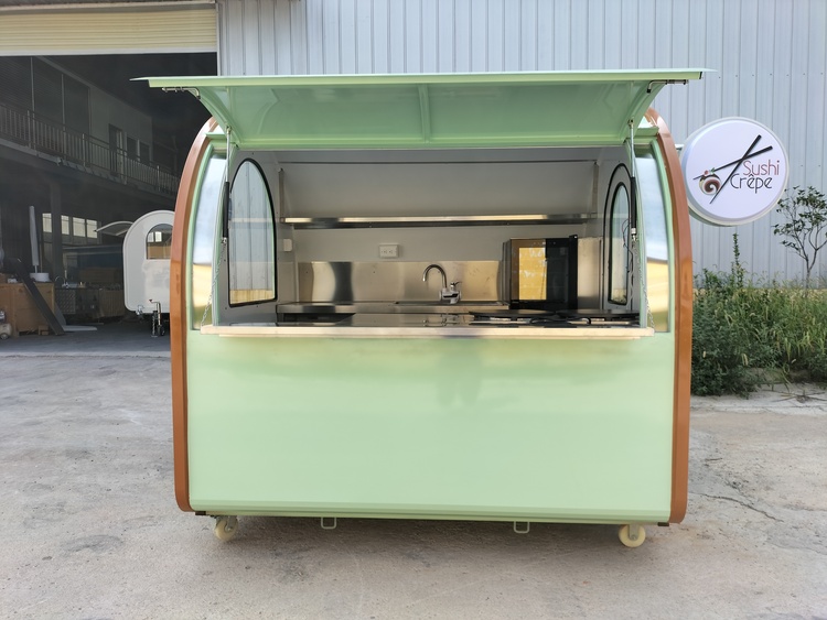 Sushi & Crepe Food Concession Kiosk for Sale