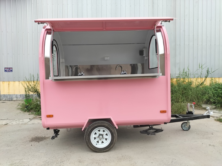 pink mini food trailers for sale