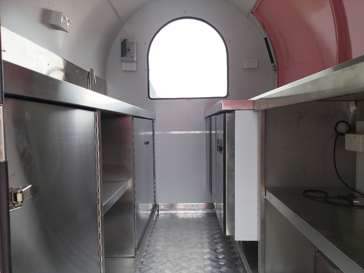 small fully equipped mobile ice cream trailer for sale