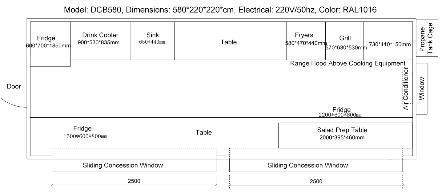 thai food container restaurant floor plan