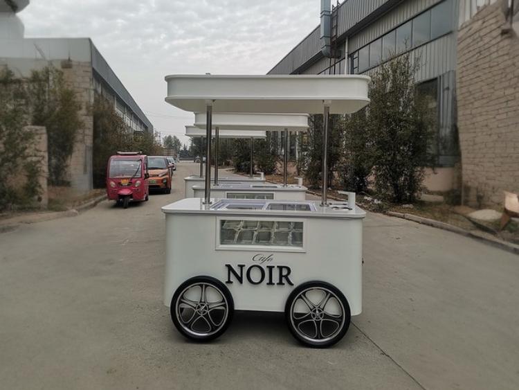 Ice Cream Push Cart with Freezer