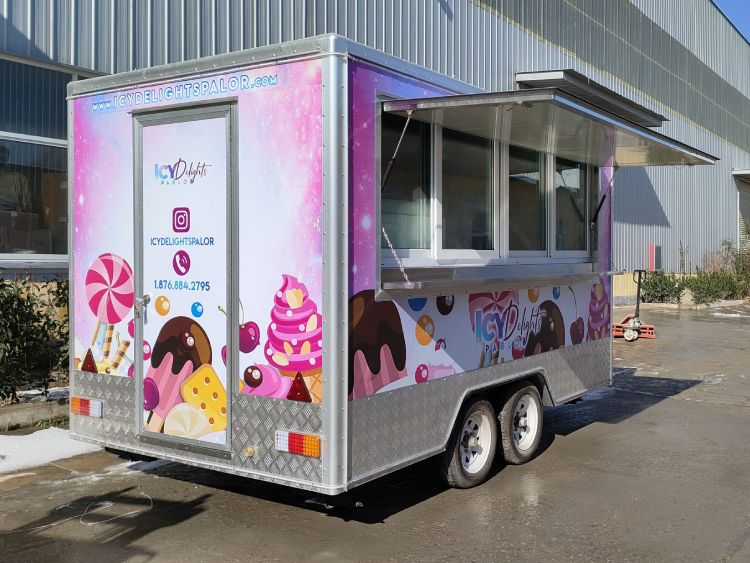 11ft Ice Cream Trailer for Sale Concession Trailer