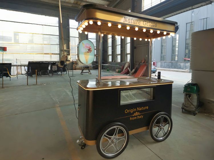 Vintage Ice Cream Push Cart