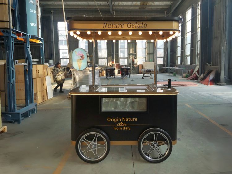 Vintage Ice Cream Push Cart