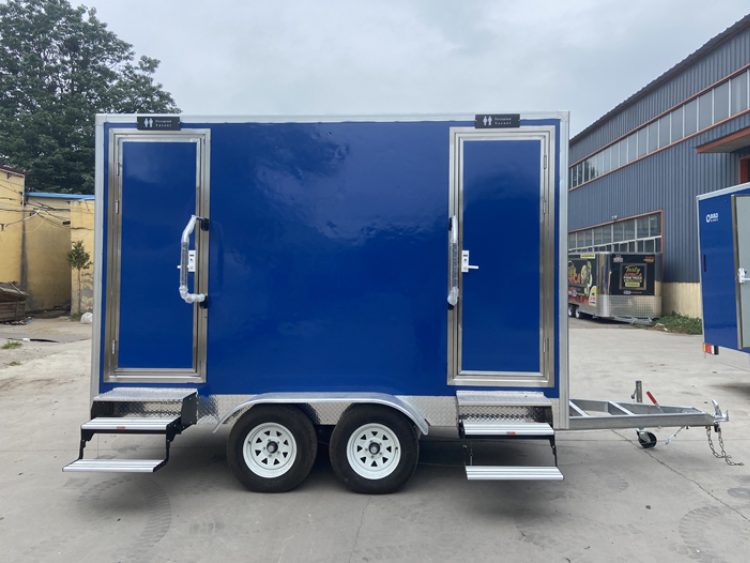 Portable Restroom Trailer for Worksite