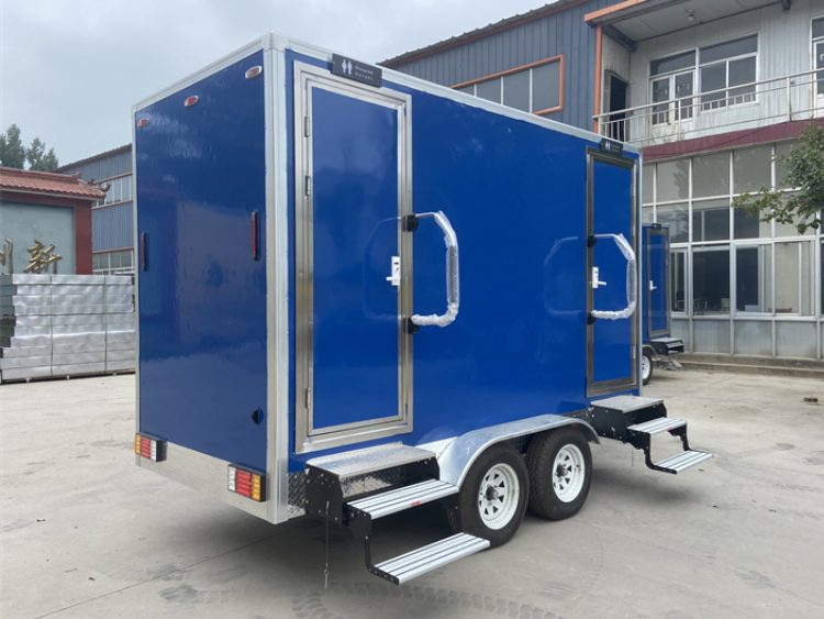 Portable Restroom Trailer for Worksite