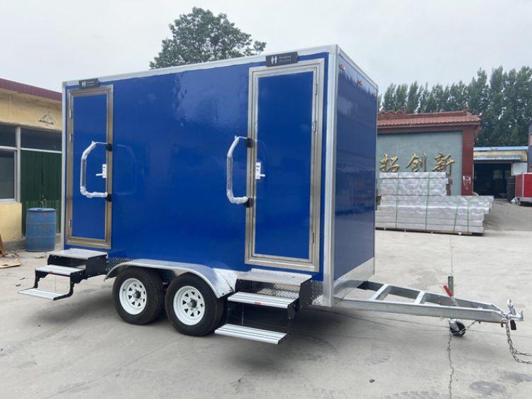 Portable Restroom Trailer for Worksite