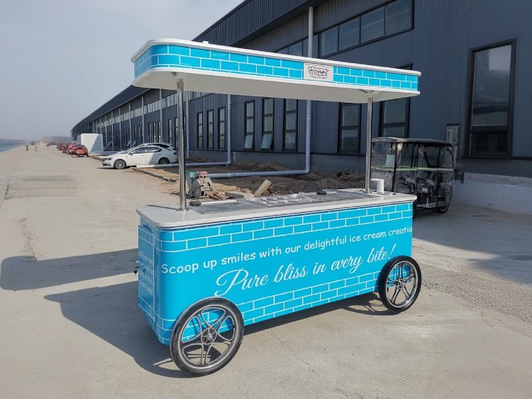 Rolled Ice Cream Cart for Sale