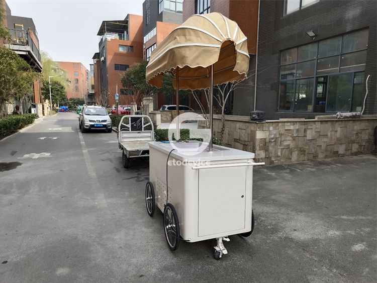 Ice Cream Cart for Sale England | Custom Dessert Display Cart for Storefronts