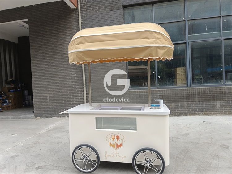 Ice Cream Cart for Sale England | Custom Dessert Display Cart for Storefronts