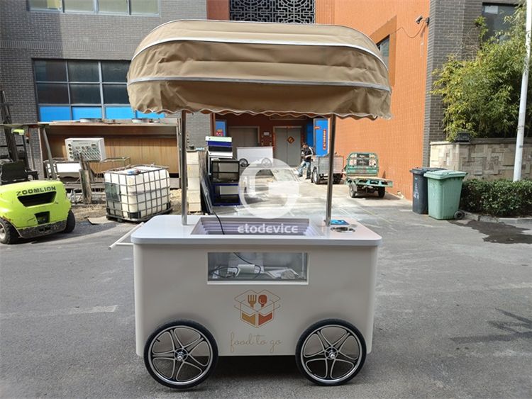 Ice Cream Cart for Sale England | Custom Dessert Display Cart for Storefronts