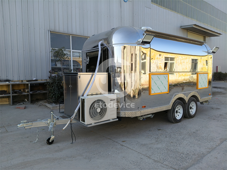 Stainless Steel Portable Food Trailers for the U.S. Market