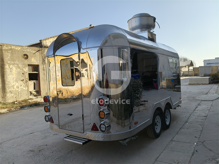 Stainless Steel Portable Food Trailers for the U.S. Market
