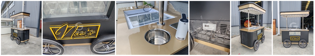 details of gelato cart for sale America