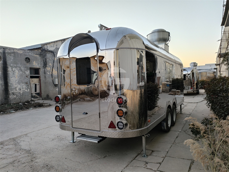 Stainless Steel Portable Food Trailers for the U.S. Market