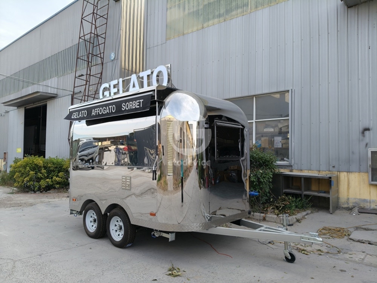 Custom Stainless Gelato Trailer