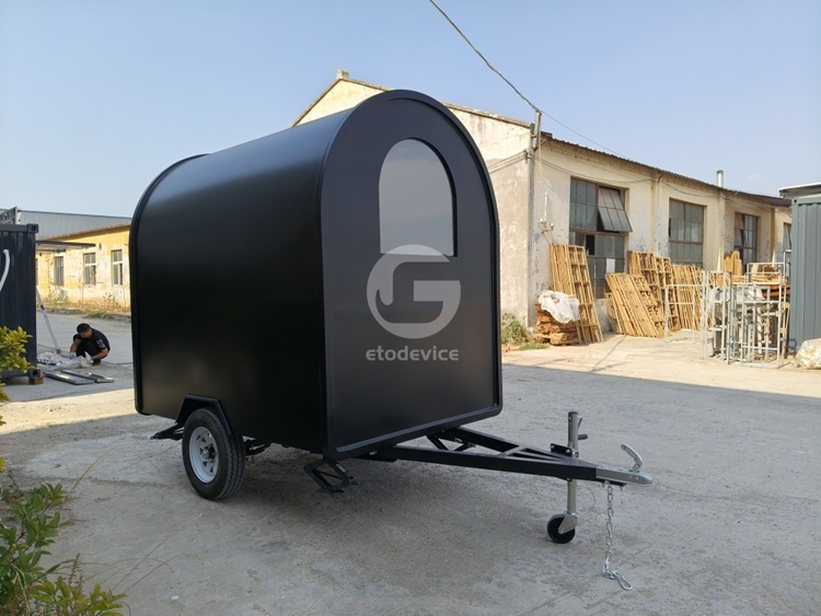 FR220D Black Food Trailer