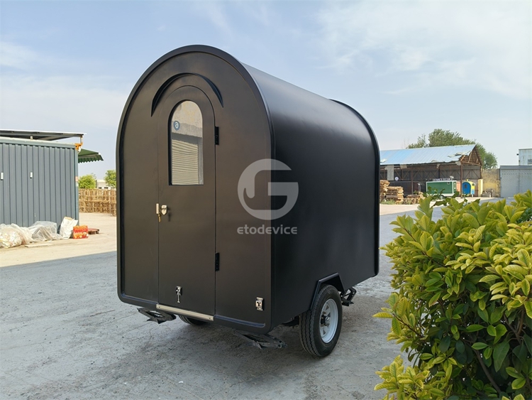 FR220D Black Food Trailer