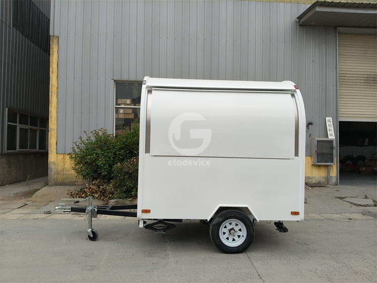 FR220D White Food Trailer for Sale in USA
