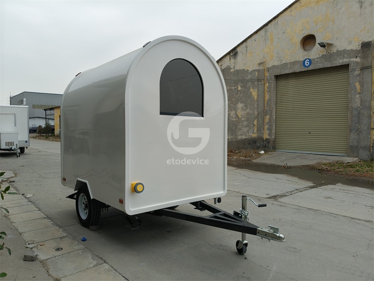 FR220D White Food Trailer for Sale in USA