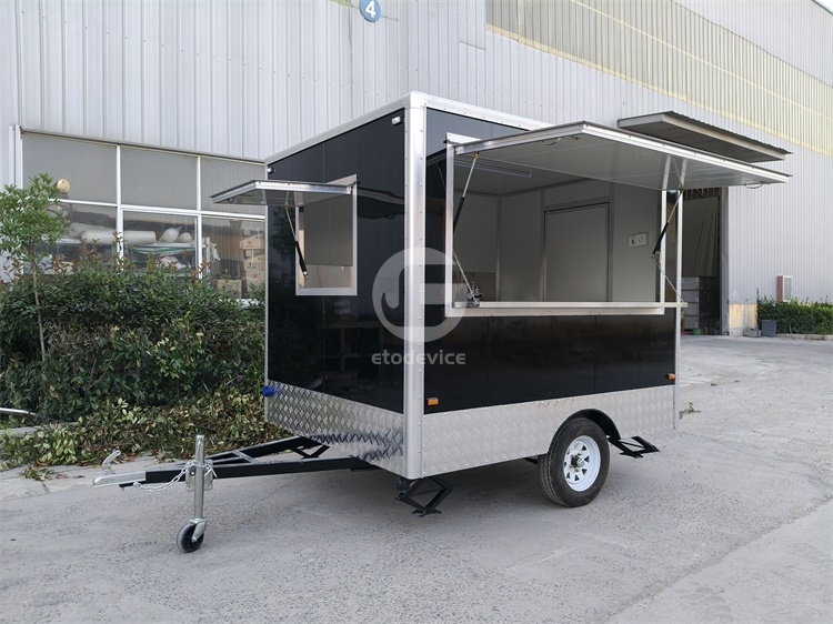 FS250 Black Food Trailer for Sale in France