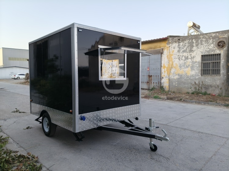 FS250 Black Food Trailer for Sale in France