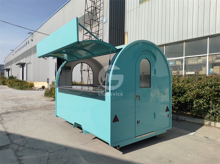 FR300WD Light Green Food Trailer for Sale in Germany