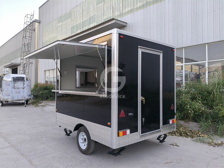 FS250 Black Food Trailer for Sale in France