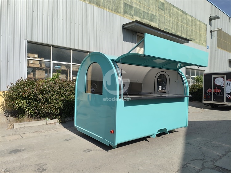 FR300WD Light Green Food Trailer for Sale in Germany