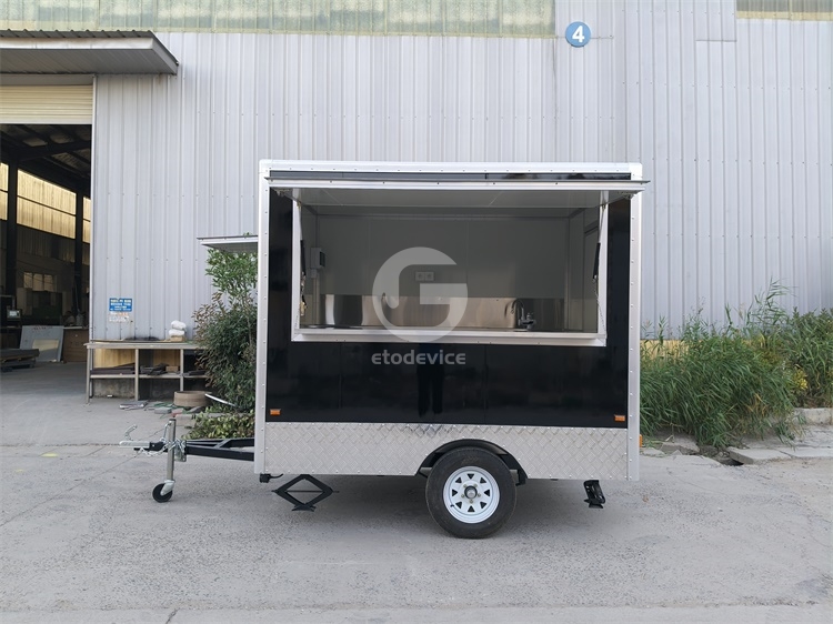 FS250 Black Food Trailer for Sale in France