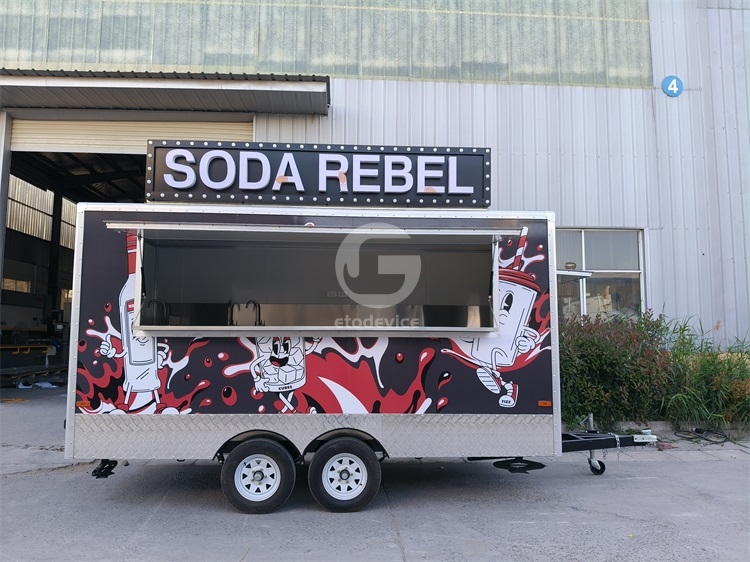 FS400 Black Food Trailer for Sale in Canada