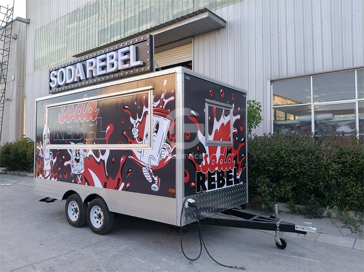 FS400 Black Food Trailer for Sale in Canada