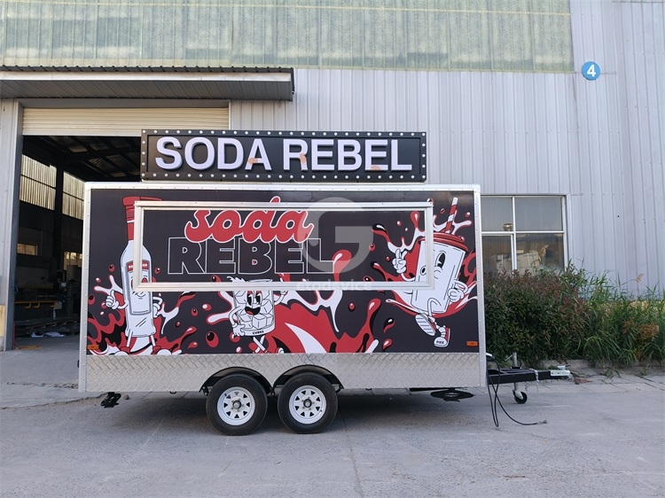 FS400 Black Food Trailer for Sale in Canada