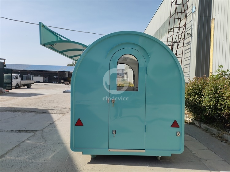 FR300WD Light Green Food Trailer for Sale in Germany
