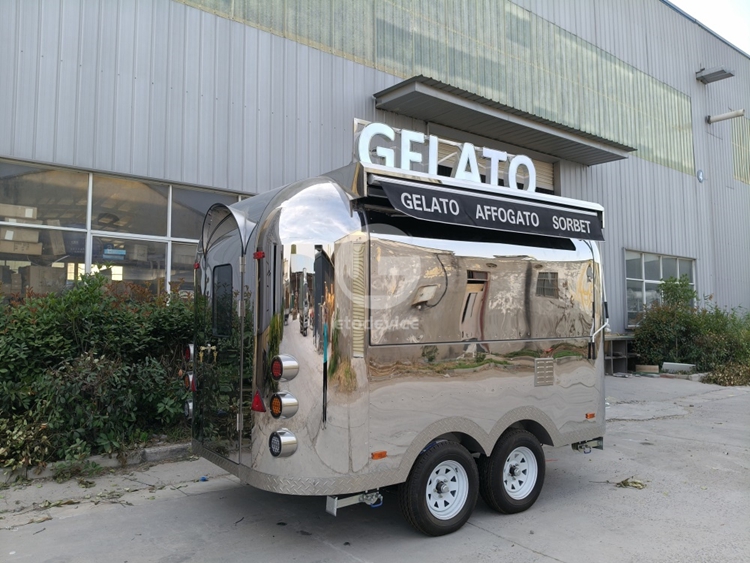 Custom Stainless Gelato Trailer