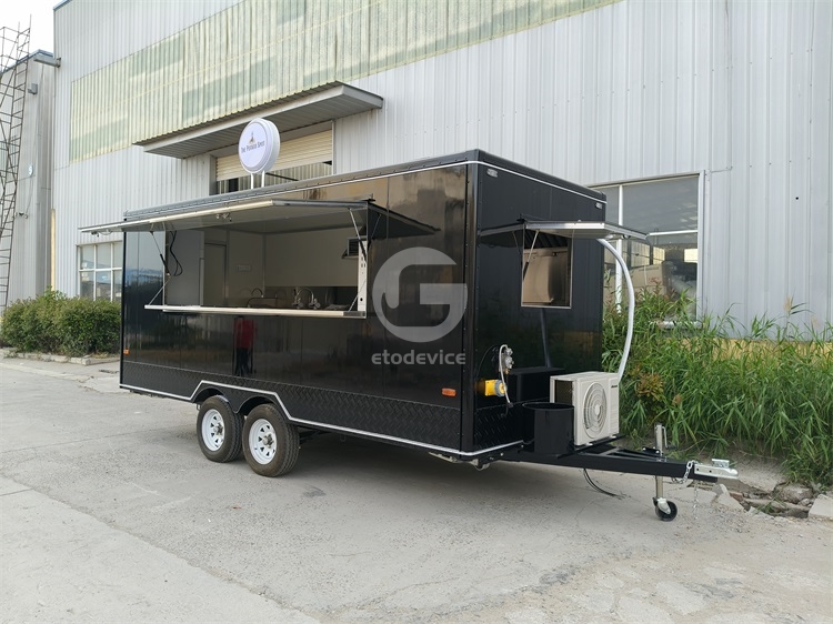16ft Black Food Trailer for Sale