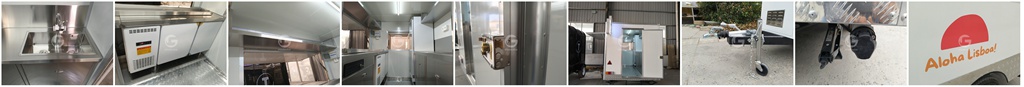 Key Features of the white FS250 food trailer for sale