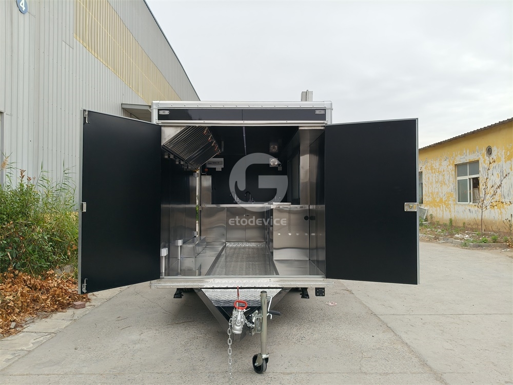  15ft FS450 Black Food Trailer for Sale