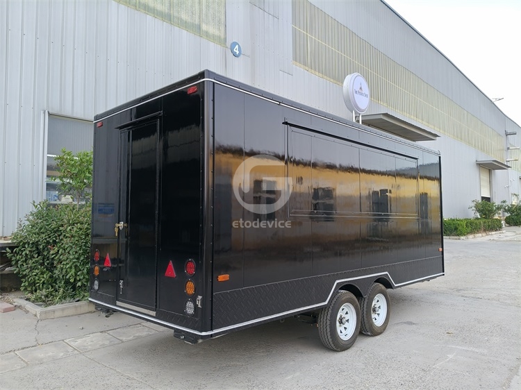 16ft Black Food Trailer for Sale