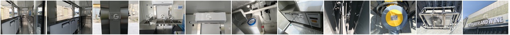 Interior view of ETODEVICE container kitchen with sinks and outlets