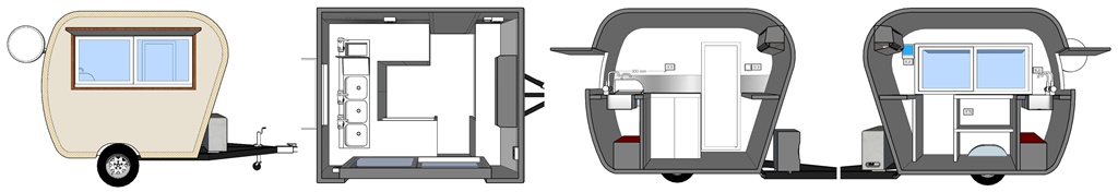 design of the food trailer