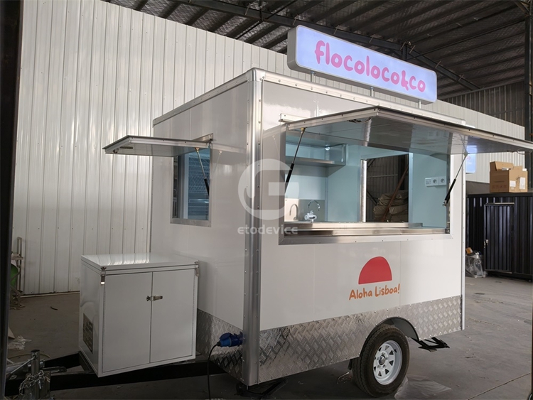 White FS250 Food Trailer for Sale