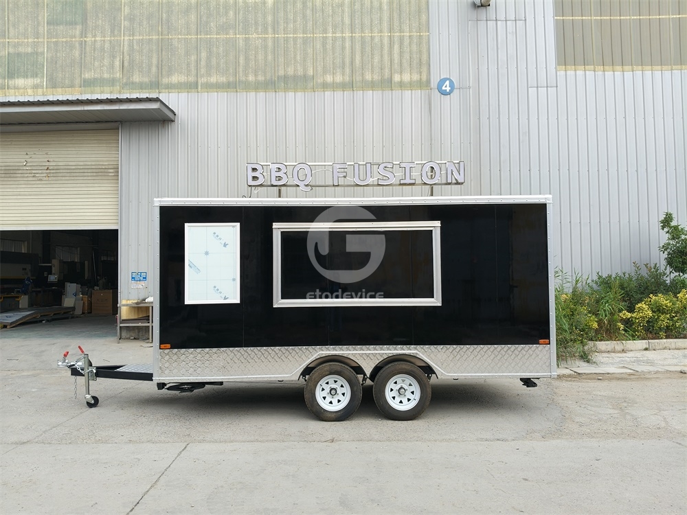  15ft FS450 Black Food Trailer for Sale