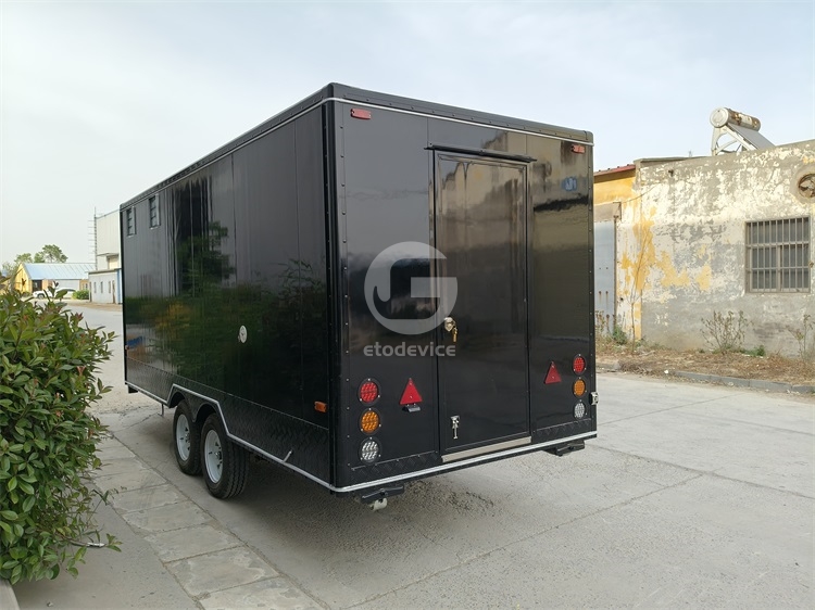 16ft Black Food Trailer for Sale