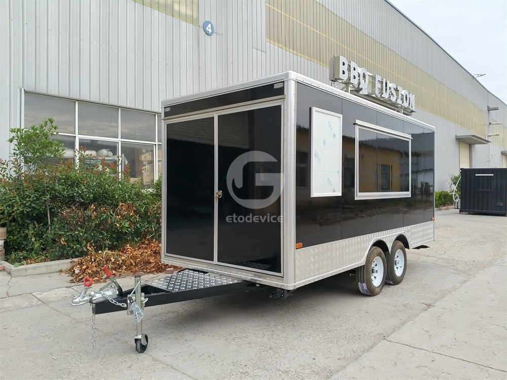  15ft FS450 Black Food Trailer for Sale