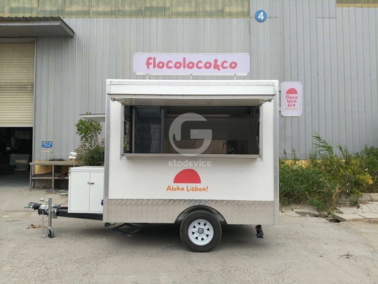 White FS250 Food Trailer for Sale