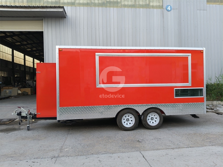 15ft Red Food Trailer for Sale