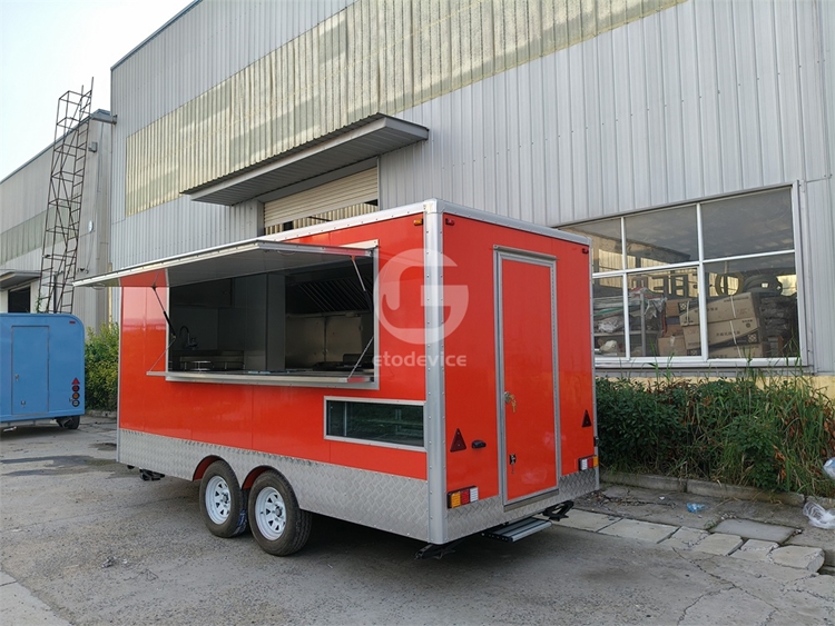15ft Red Food Trailer for Sale