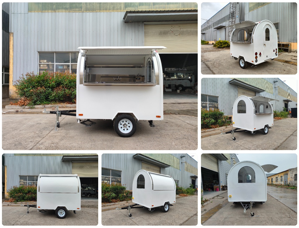 mini concession trailer with ETL fridge